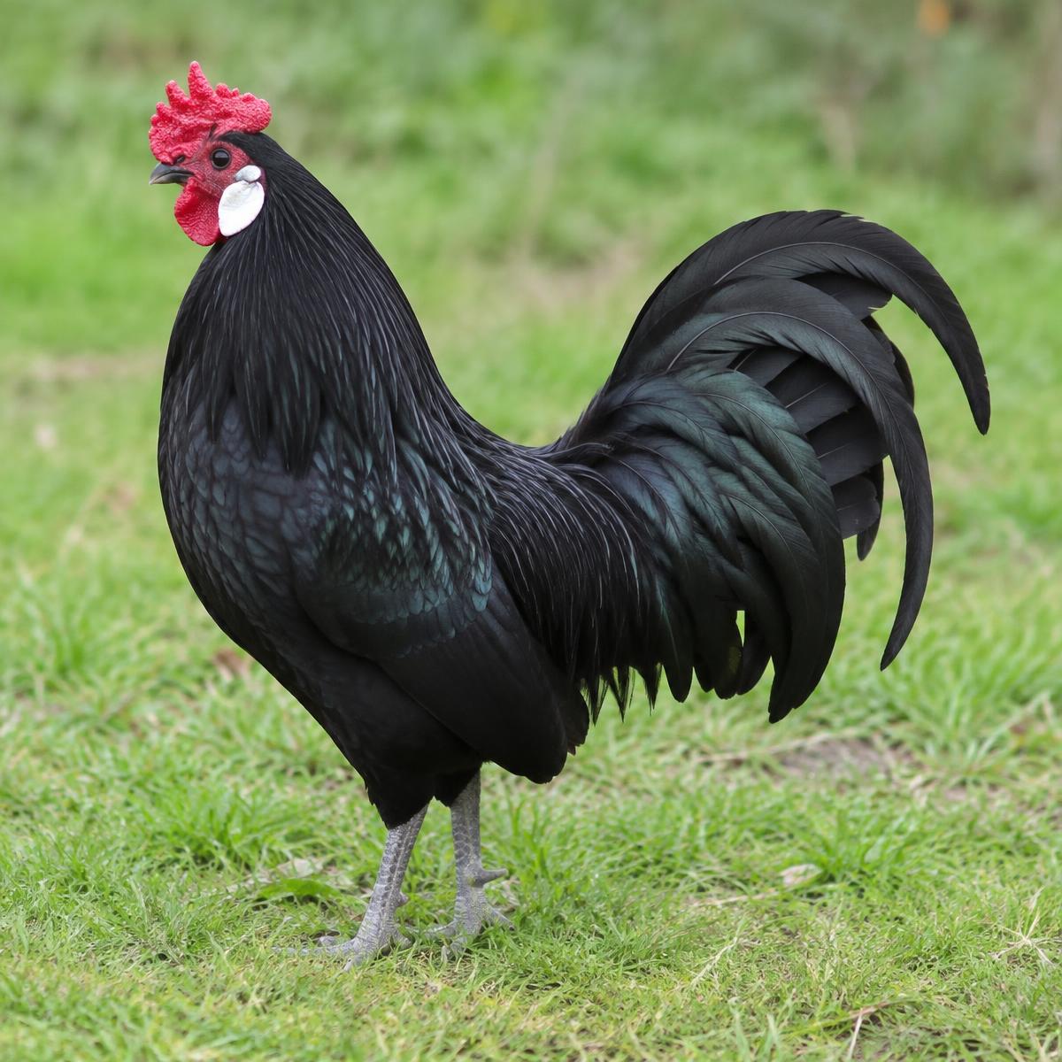 Rosecomb Bantam hen